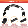 Jeep Wrangler 6 Pcs Spark Plug Wire Ignition Coil Cable (2018-2023)