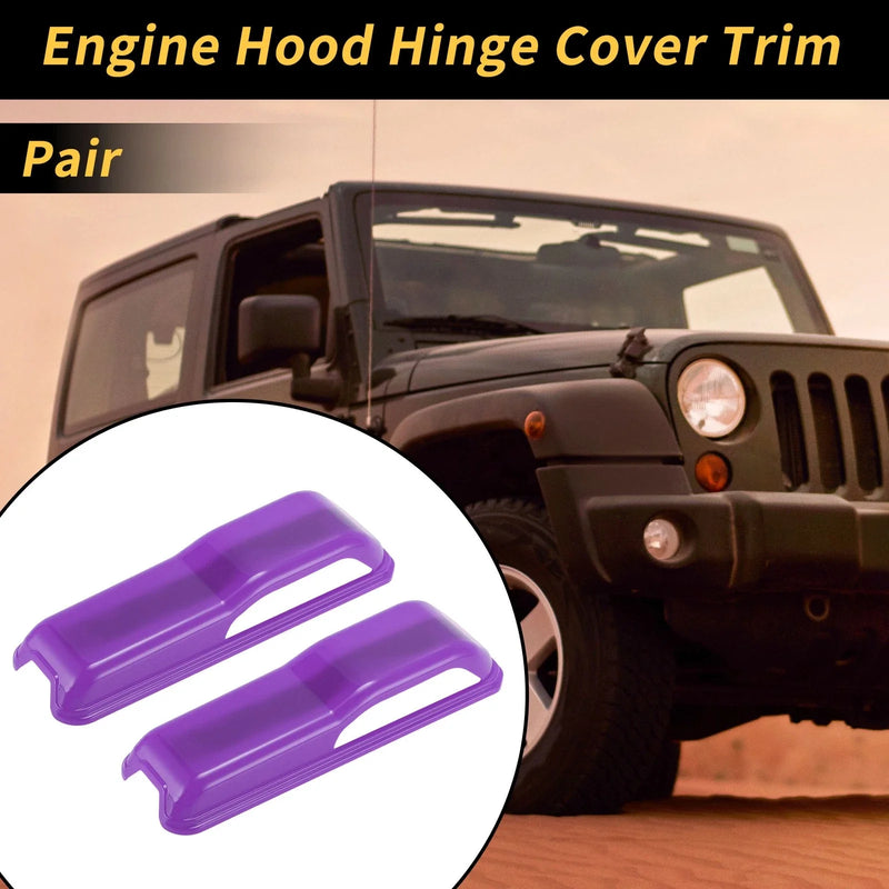Jeep Wrangler JL JLU (2018-2023) - Purple Engine Hood Hinge Cover