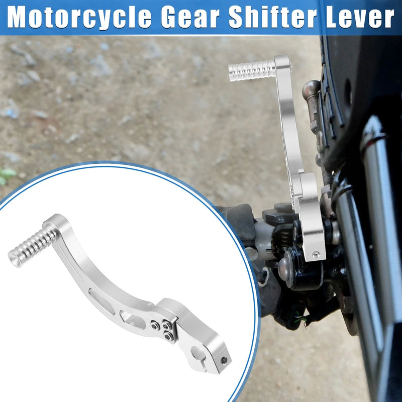 Motorcycle 50cc-250cc Folding Silver Tone Gear Shifter Lever / Universal / Gear Shifter Lever