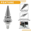 Motorcycle Universal M6 License Plate Screws Cover 4 x 54mm Titanium Tone