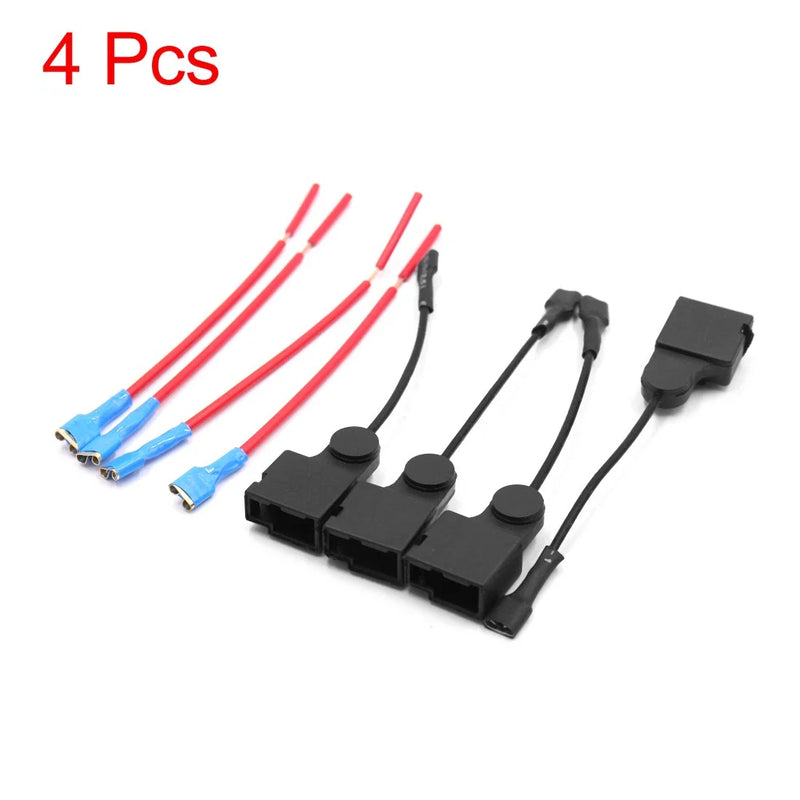 Toyota 4 Pcs Plastic Car Horn Speaker Adapter Wiring Harness Pigtail Socket