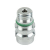 Vehicle 1pc A/C Service-Valve High Side R-134a Port Adapter With Replaceable Valve Cores