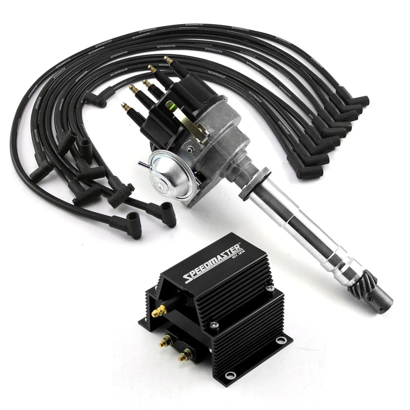 Chevy SBC 350 BBC 454 Black Ignition Distributor Combo