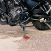 Motorcycle 2 x Kickstand Pad Parking Stand Extension Pad Red