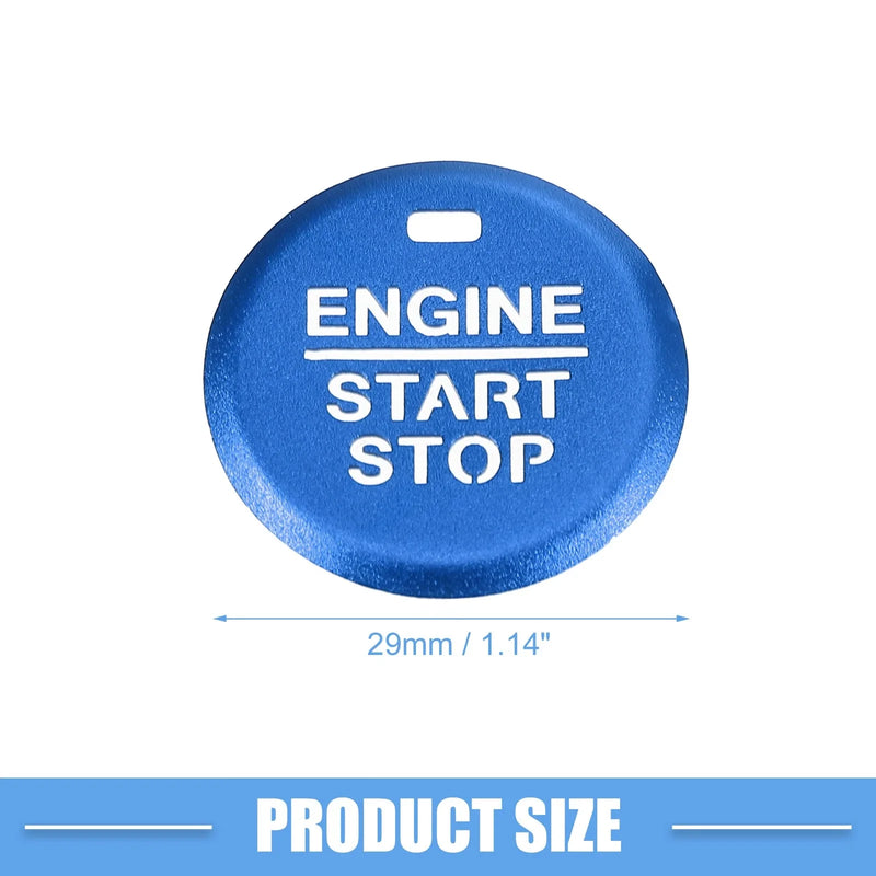 Ford Mustang Engine Start Stop Ignition Button Cover Decal (15-21)