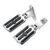 Harley Touring Electra Glide Chrome Rear Passenger Footpeg (1993-2025)