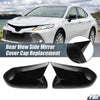 Toyota Camry Pair Rearview Mirror Cover Overlay Gloss Black (2018–2020)