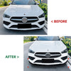 Benz CLA X118 C118 (2020-2023) Carbon Look 3pcs Front Bumper Spoiler Lip