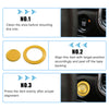 Jeep Cherokee & Dodge Gold Tone Engine Start Stop Button Cover Trim Kit