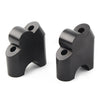 BMW F800R Black HandleBar Bar Risers Mount Clamp Adapter (2015-2017)
