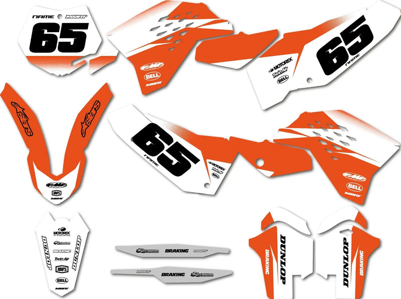 KTM SXF 250 Sticker Kit 2007-2010 - GROOVE STYLE Graphics