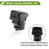 Ford Edge Windshield Washer Nozzle & 2 x Hose Connectors (2007-2011)