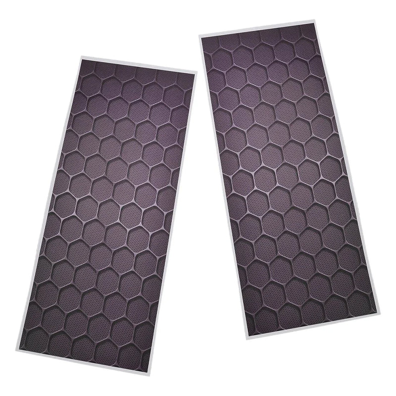 Black 3D Honeycomb Car Window Door Center Pillar Post Scratch Covers