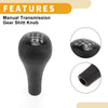 Ford Focus (2003-2007) Black Plastic 6 Speed Gear Shift Knob