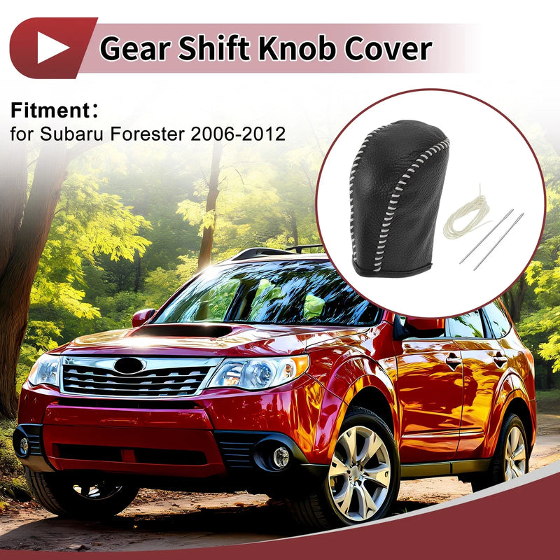 Subaru Forester (2006-2012) Faux Leather Car Gear Shift Knob Cover