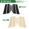 8 x Door Pillar Window Trim Black BMW X2 (2018-2024)