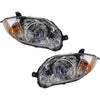 Halogen Headlight Assembly Left and Right Set For