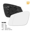 BMW 320i 440i 230i Mirror Glass Heated with Backing Plate Driver Side LH