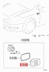 Corolla ZZE122 ZZE121 Side Repeater Turn Signal Lamp