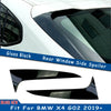 BMW X4 Glossy Black Rear Window Spoiler Cover (2019-2023)