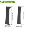 Chevy Silverado Carbon Fiber Pattern Black Door Pillar Window Trim