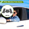 Chevy Malibu 6 x Pillar Window Trim Carbon Fiber Pattern (2016 - 2021)