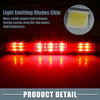Ford F150 (1997-2003) Chrome Housing Red Lens High Mount Stop Light