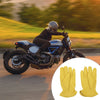 Motorcycle 1 x Pair Full-Finger Motorcycle Gloves L Yellow Deerskin