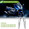Yamaha TMAX Motorcycle Foot Pegs / 1 pair / Silver Tone (2012–2019)