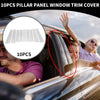 Mercedes Benz GL-Class Chrome Silver Tone 10 x Car Pillar Window Trim Covers