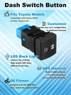 Toyota Port Socket/Single/Dual Dashboard Switch Button with Harness