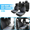 Ford F-150 Black Blue 5 x Pieces Front & Rear Seat Covers