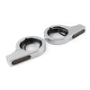 Harley Touring Dyna 42MM-46MM Amber Chrome Fork Turn Signal Lights