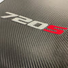 McLaren 720S Black Carbon Fiber Leather Floor Mats Set (2017-2023)
