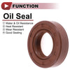 2 x Oil Seal Rotary Shaft Seal FKM Rubber 22x40x10mm Brown