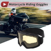 Motorcycle Riding Goggles Yellow Lens Black Frame Cycling Sunglasses
