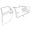 Honda Accord Left Rear Door Pillar Garnish (2018-2022)