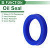 Car Oil Seal 42x55x10mm TPU Rotary Shaft Seal Blue 5 Pcs