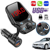 Car MP3 Player Calls Hands-Free Wireless FM Transmitter USB Charger