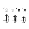 Motorcycle Bolts / 158pcs / Windscreen Fairing Bolts Bodywork Screws