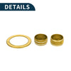 Subaru WRX (2022-2023) - 4 Pcs Gold Tone Engine Start Mirror Knob Covers