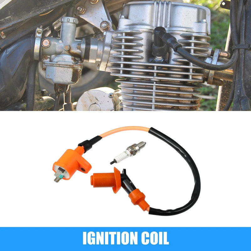 GY6 Chinese 50cc 125cc Ignition Coil Spark Plug
