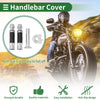Motorcycle Motorcycle Hand Grips Cover Handlebar Throttle Grips Silver Tone