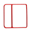 VW Golf 8 Rear Seat Air Vent Outlet Cover Frame Red (2021-2023)