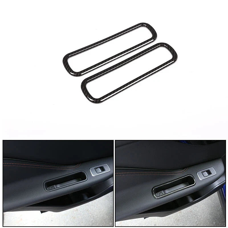 Jaguar F-pace 2016-2018 Carbon Side Door Handle Storage Box Cover Trim fit