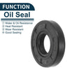 Oil Seal Rotary Shaft Seal NBR Rubber 18x40x8mm Black 5Pcs