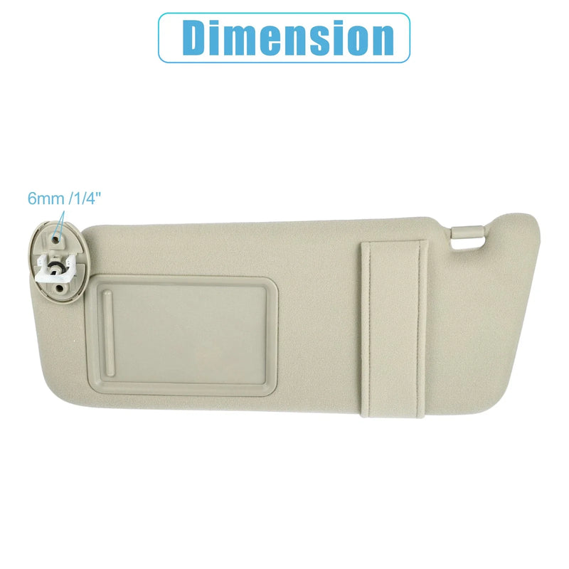 Toyota Venza Beige Front Left Side Sun Visor (2009-2016)