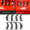 Ford Mustang Dry Carbon Fiber Tail Light Frame Cover (2024-2026)