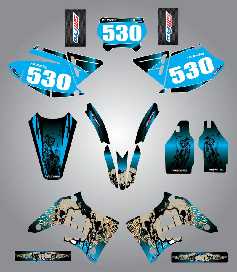 TM 125 250 300 400 Custom Graphic Kit - REAPER (2004-2007)