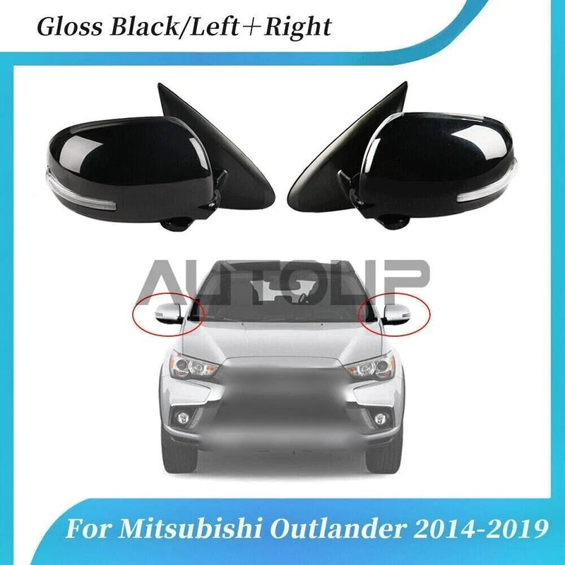 Mitsubishi Outlander 2 x Door Mirror L/R Heated w/Signal (2014–2019)